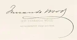 signature de Fernando Wood