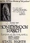 Publicité pour le film Honeymoon Ranch.