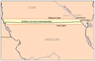 Image illustrative de l’article Frontière entre l'Iowa et le Missouri