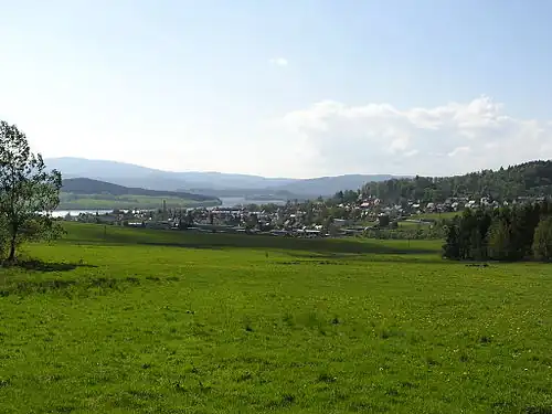 Vue sur la vallée de la Vltava.