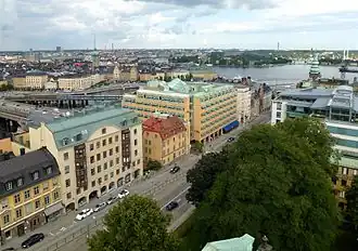 Rue Hornsgatan vue de Mariakyrka.