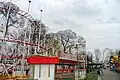 Les montagnes russes de la fête foraine de Prague