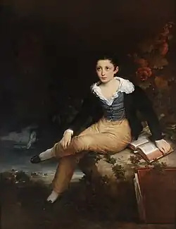 Portrait de Louis Philippe Léon Haudebourt (1820-après 1850), fils de l'artiste, 1832, marché de l'art