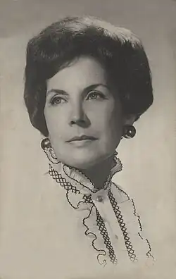 Hortensia Bussi à Bruxelles en 1970.