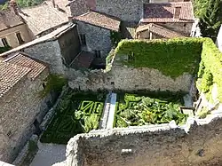 Vue depuis le haut de la tour de guet.