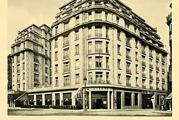 La façade extérieure dans les années 1930.