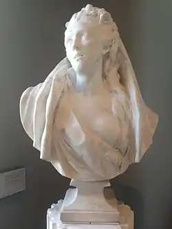 Sophie Arnould en Iphigénie (1775), marbre, Paris, musée du Louvre.