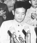 Hu Yaobang(en poste : 1980-1987)nommé secrétaire général en 1980 ; cumule les postes de président et de secrétaire général en 1981-1982 ; poste de président supprimé ensuite
