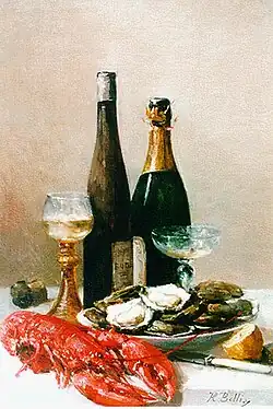 Huitres et champagneCollection privée
