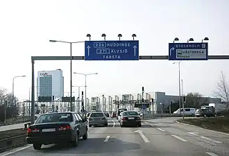 Huddingevägen à Stockholmsmässan, 2008