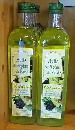 Image illustrative de l’article Huile de pépins de raisin