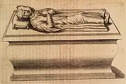 Cénotaphe du comte, d'après l'ouvrage de Guichenon (1658).