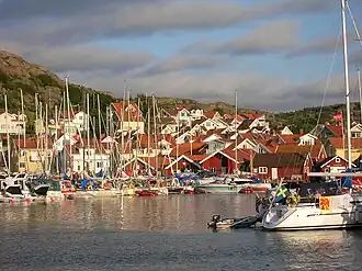 Le port de Hunnebostrand, ancien village de pêche sur la côte du Bohuslän.
