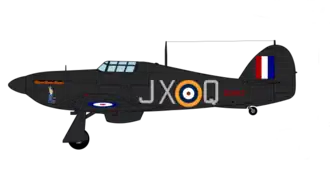 Profil couleur d'un avion