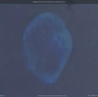 Image satellite du banc Alexandra prise par un satellite Sentinel-2.