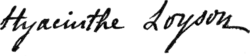 signature de Hyacinthe Loyson