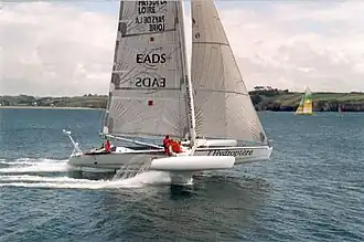 L'hydroptère, bateau expérimental.