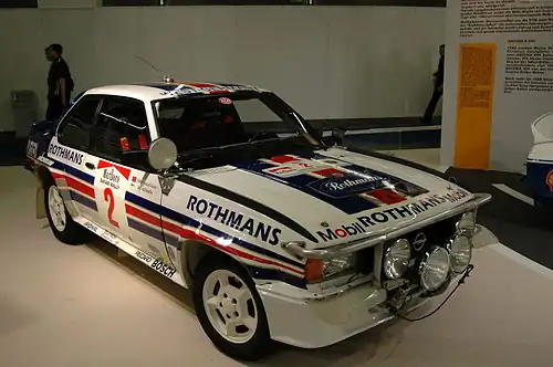 Opel Ascona 400 de Ari Vatanen et Terry Harryman.