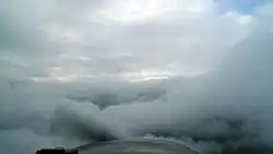 Vue complètement bouchée par des nuages