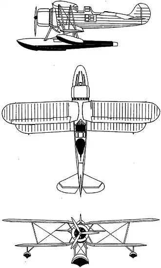 vue en plan de l’avion