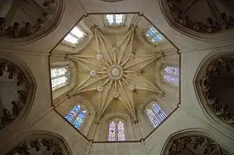 Coupole en style gothique tardif à la chapelle du fondateur.