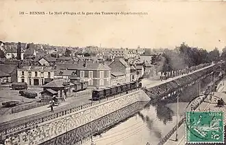 La gare du mail d'Onges - Viarmes à Rennes.