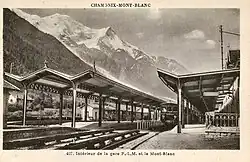 La gare, avant la Première Guerre mondiale.