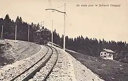 Gros plan sur la crémaillère.