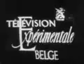 Logo de la Télévision Expérimentale Belge de l'INR utilisé à l'antenne depuis le 31 octobre 1953 jusqu'au 16 avril 1958.
