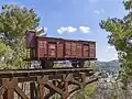 Wagon de la Deutsche Reichsbahn exposé à Yad Vashem.