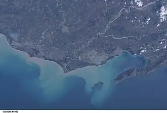 delta de la Vjosa, depuis la SSI (2003) ;