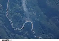 Vue du village depuis l'ISS.