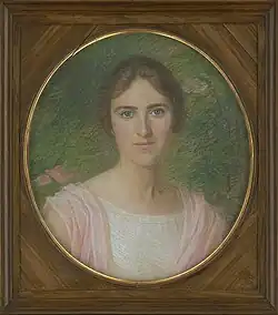 Johannes Baumann, demi-frère d'Ida Baumann et peint par celle-ci, vers 1910, et Rösli Walser, nièce d'Ida Baumann (1926), Bibliothèque cantonale d'Appenzell Rhodes-Extérieures