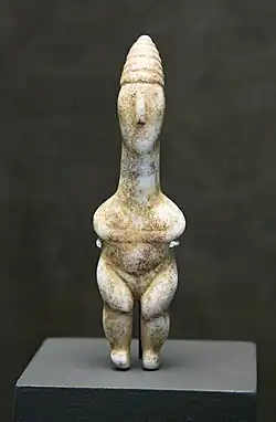 Statuette cycladique féminine, 10&nbsp;cm, -3200 / -2800 BC.