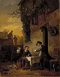 Jan Steen et Frans van Mieris (1828), Musée d'Amsterdam.