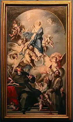 Immaculée et saint Bonaventure. 1724, Ignazio Stern