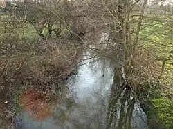 La rivière Igneraie en direction de Champillet en 2012.