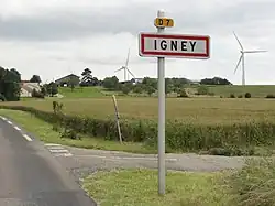 Entrée d'Igney.