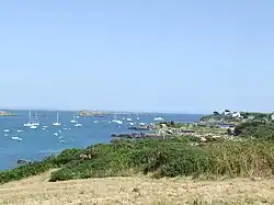 Vue sur les îles Chausey.