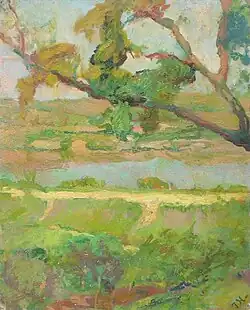 Paysage du Tibre, no&nbsp;82 du catalogue des œuvres.