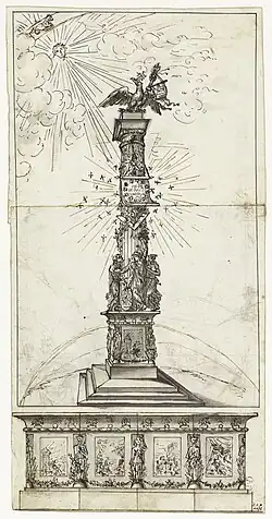 Projet de décoration (colonne) à la gloire de Napoléon, Paris, musée Carnavalet.
