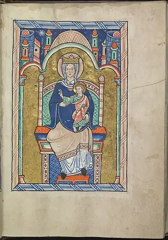 f18r : adoration du Christ par les Rois mages (2/2)