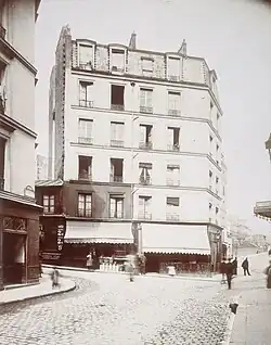 L'ancien immeuble du n°43 (photo de 1898).