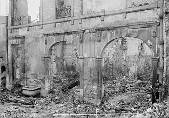 Destructions de la Grande guerre.