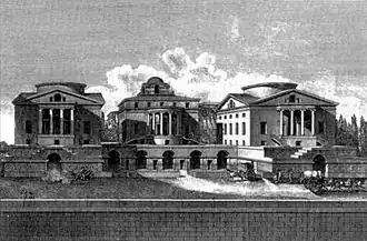 Projet de lotissement, entre la rue de Bourbon et le quai d'Orsay à Paris.