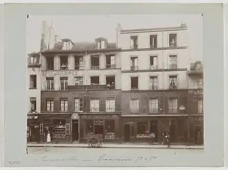 72-74 rue Traversière, octobre 1903.
