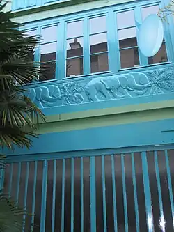 Fresque des éléphants.