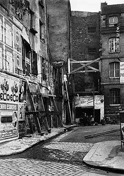 L'impasse des Bœufs en 1923.