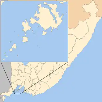 Localisation de l’archipel dans le kraï du Primorie