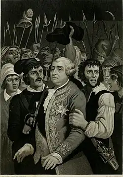 Invasion des Tuileries - ou de Versailles -, 1863.